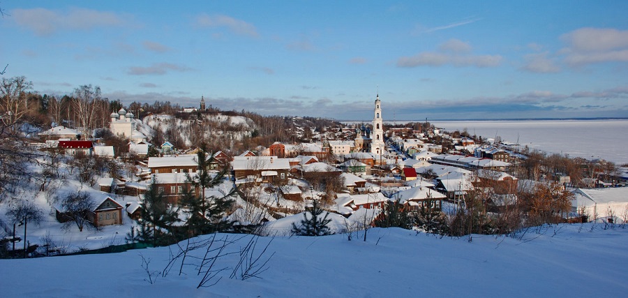 Расположение города Юрьевца